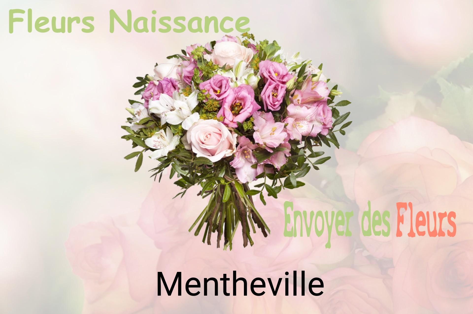 Bouquet de fleurs de naissance livré à Mentheville